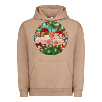 Pigment Burro Christmas Pigs Urban Hoodie - RanaPortraitStore