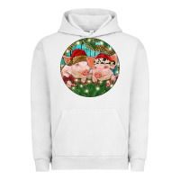 Pigment Lunar Rock Christmas Pigs Urban Hoodie - RanaPortraitStore