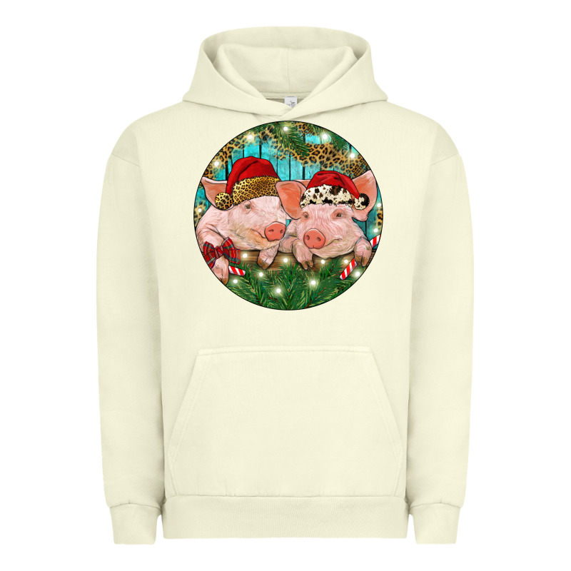 Christmas Pigs Urban Hoodie by RanaPortraitStore | Teevron