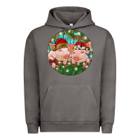 Pigment Tornado Christmas Pigs Urban Hoodie - RanaPortraitStore