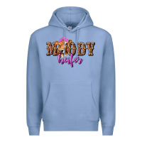Colony Blue moody heifer with leopard tbw Premium Hoodie - texasbilliewilder