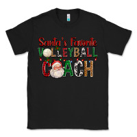 Black Santa's Favorite Volleyball Coach For Christmas Classic Tee - FaDigitalArtStudio