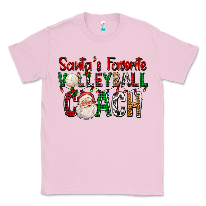 Santa's Favorite Volleyball Coach For Christmas Classic Tee by FaDigitalArtStudio | Teevron