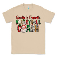 Mushroom Santa's Favorite Volleyball Coach For Christmas Classic Tee - FaDigitalArtStudio