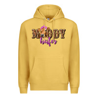 Antique Gold moody heifer with leopard tbw Premium Hoodie - texasbilliewilder