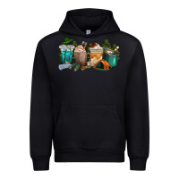 Black camping coffee cups Urban Hoodie - texasbilliewilder