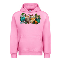 Fuchsia Pink camping coffee cups Urban Hoodie - texasbilliewilder
