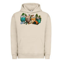 Pigment French Oak camping coffee cups Urban Hoodie - texasbilliewilder