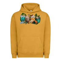Pigment Peanut Butter camping coffee cups Urban Hoodie - texasbilliewilder