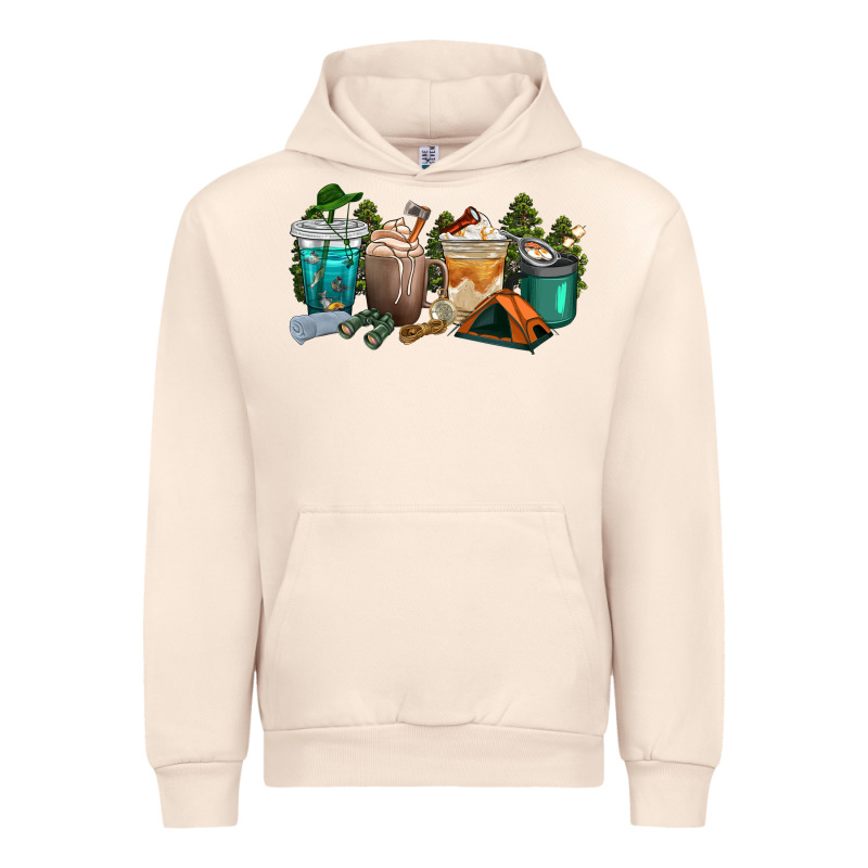 Camping Coffee Cups Urban Hoodie by texasbilliewilder | Teevron