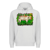 Dove Grey Thick Thighs Lucky Vibes Charolais Bull Premium Hoodie - RanaPortraitStore