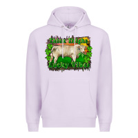 Lilac Thick Thighs Lucky Vibes Charolais Bull Premium Hoodie - RanaPortraitStore