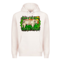 Pale Pink Thick Thighs Lucky Vibes Charolais Bull Premium Hoodie - RanaPortraitStore