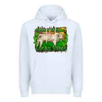 White Thick Thighs Lucky Vibes Charolais Bull Premium Hoodie - RanaPortraitStore