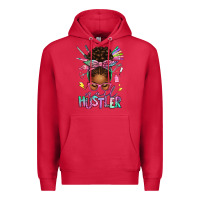 Cardinal nail hustler afro messy bun Premium Hoodie - texasbilliewilder