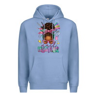 Colony Blue nail hustler afro messy bun Premium Hoodie - texasbilliewilder