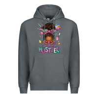 Rock nail hustler afro messy bun Premium Hoodie - texasbilliewilder