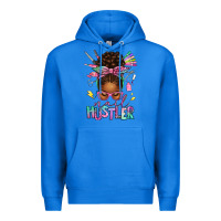 True Royal nail hustler afro messy bun Premium Hoodie - texasbilliewilder