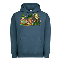 Pigment Midnight Navy camping gnomies Urban Hoodie - texasbilliewilder