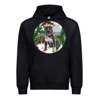Black Pitbull And Farm Urban Hoodie - RanaPortraitStore