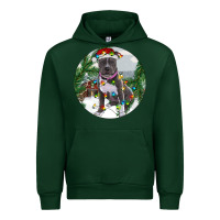 Forest Green Pitbull And Farm Urban Hoodie - RanaPortraitStore