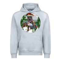 Heather Grey Pitbull And Farm Urban Hoodie - RanaPortraitStore