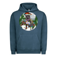 Pigment Midnight Navy Pitbull And Farm Urban Hoodie - RanaPortraitStore