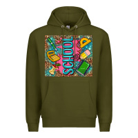 Army Green teacher  School Premium Hoodie - AdoDesignShop