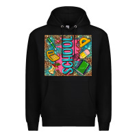 Black teacher  School Premium Hoodie - AdoDesignShop