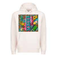 Pale Pink teacher  School Premium Hoodie - AdoDesignShop