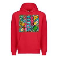 Red teacher  School Premium Hoodie - AdoDesignShop