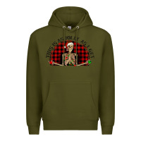 Army Green this is as jolly  as i get Premium Hoodie - RanaPortraitStore