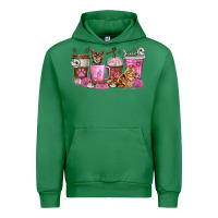 Emerald cat coffee cups Urban Hoodie - texasbilliewilder