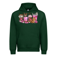 Forest Green cat coffee cups Urban Hoodie - texasbilliewilder