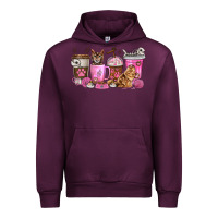 Mauve Wine cat coffee cups Urban Hoodie - texasbilliewilder