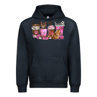 Navy cat coffee cups Urban Hoodie - texasbilliewilder