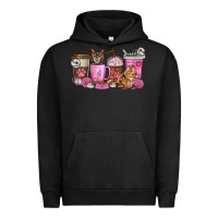 Pigment Black cat coffee cups Urban Hoodie - texasbilliewilder
