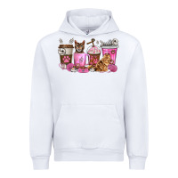 White cat coffee cups Urban Hoodie - texasbilliewilder
