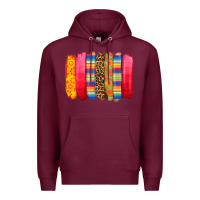 Burgundy mexican leopard brushstroke Premium Hoodie - Zillion Design Studio