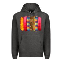 Charcoal Heather mexican leopard brushstroke Premium Hoodie - Zillion Design Studio
