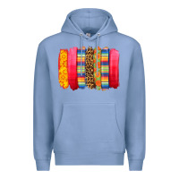 Colony Blue mexican leopard brushstroke Premium Hoodie - Zillion Design Studio