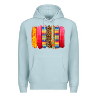 Blue Mist mexican leopard brushstroke Premium Hoodie - Zillion Design Studio