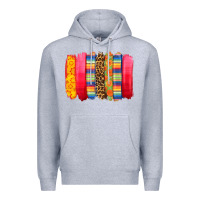 Heather Grey mexican leopard brushstroke Premium Hoodie - Zillion Design Studio