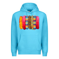 Ocean Blue mexican leopard brushstroke Premium Hoodie - Zillion Design Studio