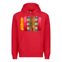 Red mexican leopard brushstroke Premium Hoodie - Zillion Design Studio