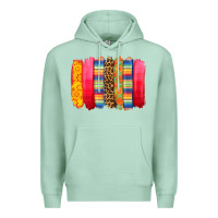 Seafoam mexican leopard brushstroke Premium Hoodie - Zillion Design Studio