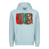 Blue Mist mexican brushstroke Premium Hoodie - Zillion Design Studio