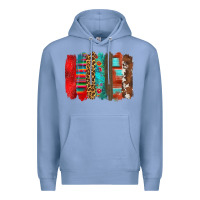 Colony Blue mexican brushstroke Premium Hoodie - Zillion Design Studio