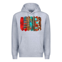 Heather Grey mexican brushstroke Premium Hoodie - Zillion Design Studio