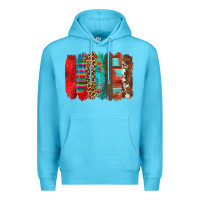Ocean Blue mexican brushstroke Premium Hoodie - Zillion Design Studio